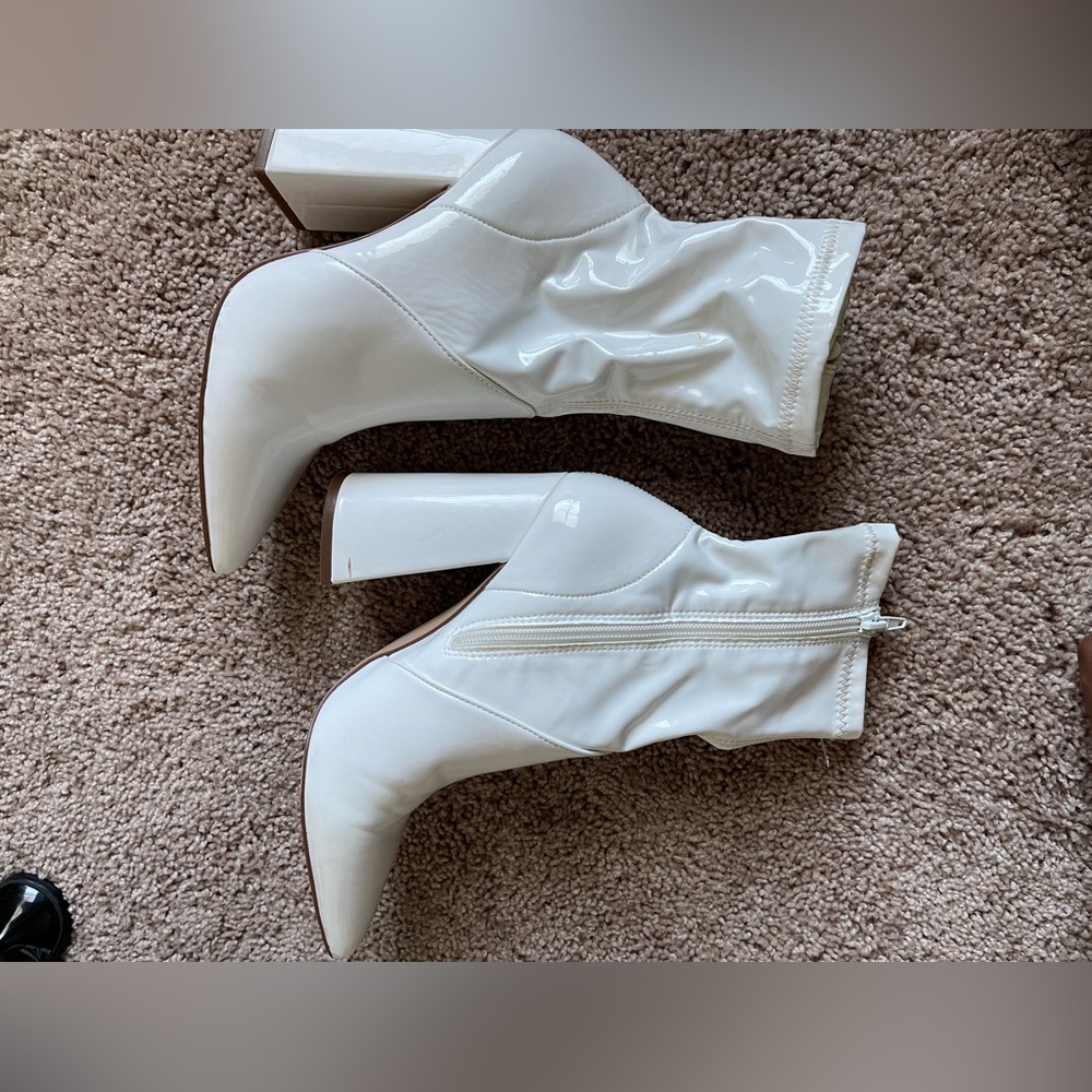 White Steve Madden boots